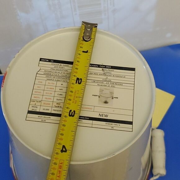 Ashland Christmas Iron Bucket with Handle - Picture 10 of 10